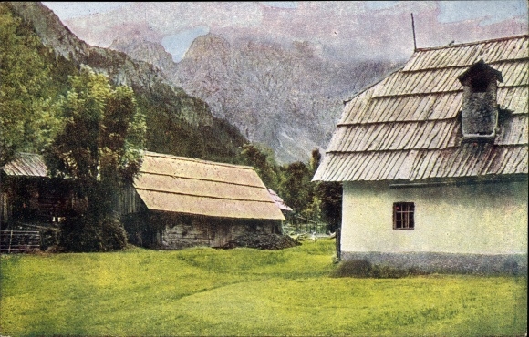Postcard Ferlach Carinthia, Bodental, Gasthaus Bodenbauer