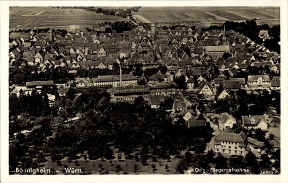 Postcard Bönnigheim in Württemberg, aerial photograph
