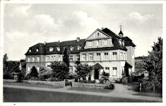 Postcard Bremen Ense in Sauerland, St. Josefs Health Resort and Hospital