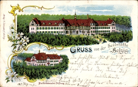 litho Bad Belzig in de Mark, sanatorium, Stichting Bleichröder