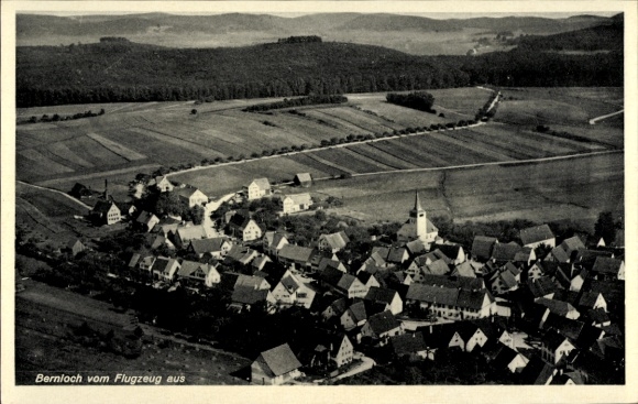 Ak Bernloch Hohenstein in Württemberg, Fliegeraufnahme