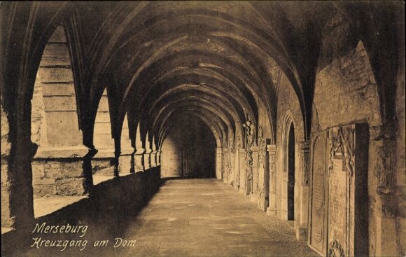 Ak Merseburg an der Saale, Dom, Kreuzgang