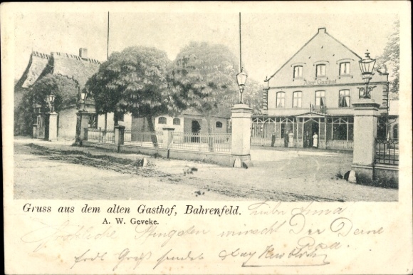 Postcard Hamburg Altona Bahrenfeld, Old Inn