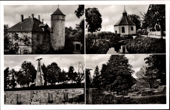 KP Osterburken w dzielnicy Neckar Odenwald, zamek, pomnik