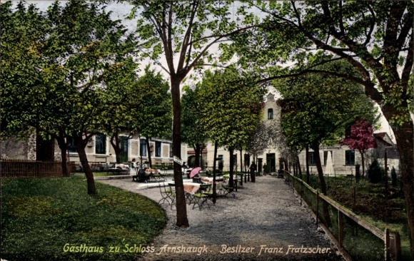 Ak Arnshaugk Neustadt an der Orla, Gasthof zu Schloss Arnshaugk