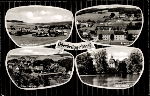 Ak Oberbrügge Halver in de Märkisches Kreis, Ehringhausen, Ahelle, Haus Rhade