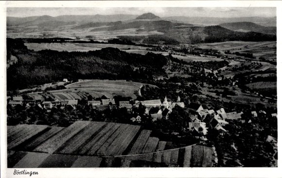 Postcard Börtlingen in Württemberg, aerial photograph