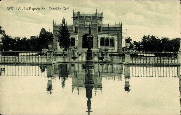 Postcard Seville Andalusien, The Exhibition, Royal Pavilion