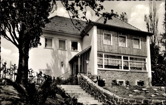 Postcard Hessisch Oldendorf an der Weser, Haus Niedersachsen, Brain Injury Home, 2-story building