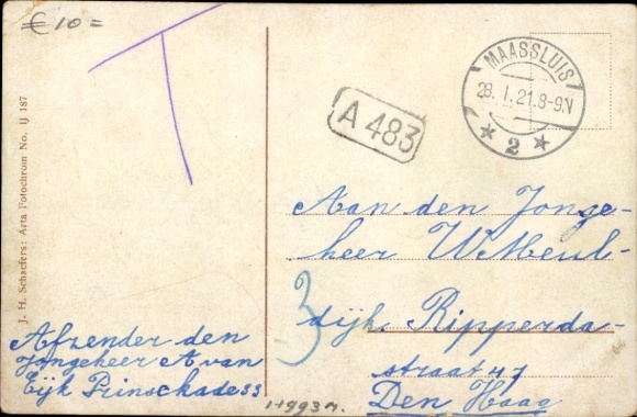 Ak stoomschip SS Gelria, Koninklijke Nederlandse Lloyd KHL