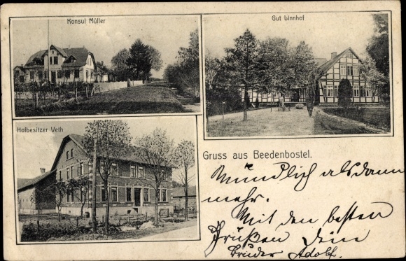 PC Beedenbostel Lower Saxony, Consul Müller, Gut Linnhof, farm owner Veth