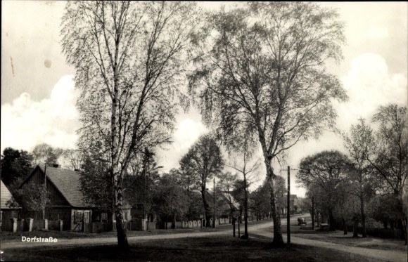 Postcard Kagar b. Zechlin, street section