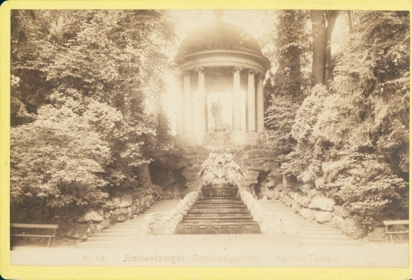Cabinet photo Schwetzingen in Baden, Schwetzingen palace garden, Apollo temple