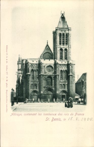 Postcard Saint Denis Seine Saint Denis, basilica