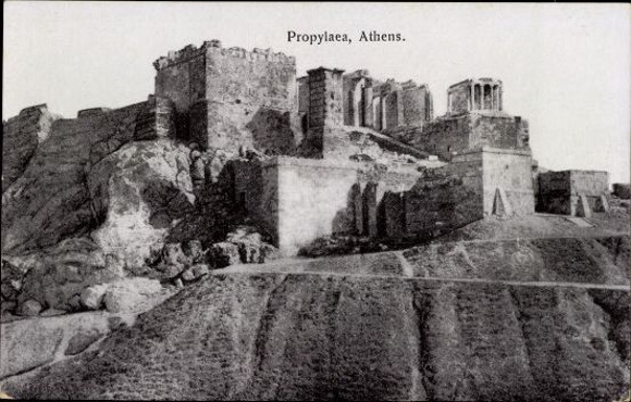 13 old PCs Athens, various antique buildings