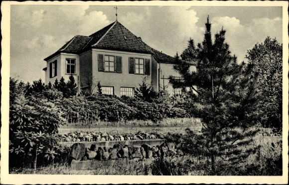 Postcard Habighorst in Lower Saxony, Heidekinderheim Burghorn, outside and inside