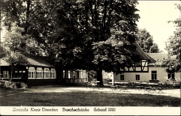 Postcard Lomnitz Wachau in Saxony, Buschschänke
