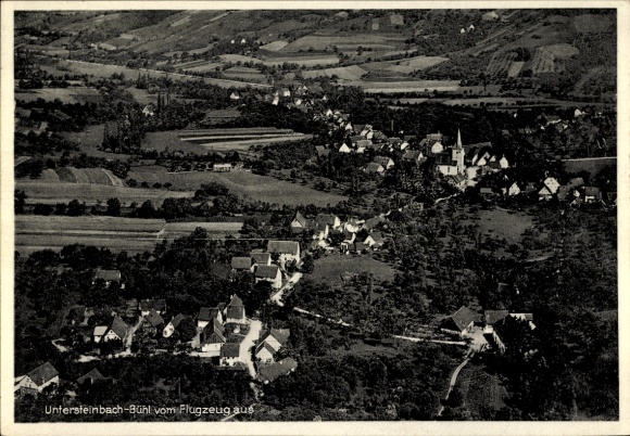 Postcard Bühl Untersteinbach Pfedelbach in Württemberg, aerial photograph