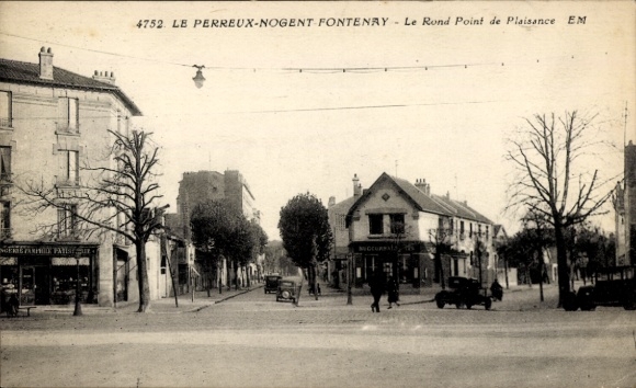 CPA Le Perreux-sur-Marne Val de Marne, Le Rond Point de Plaisance