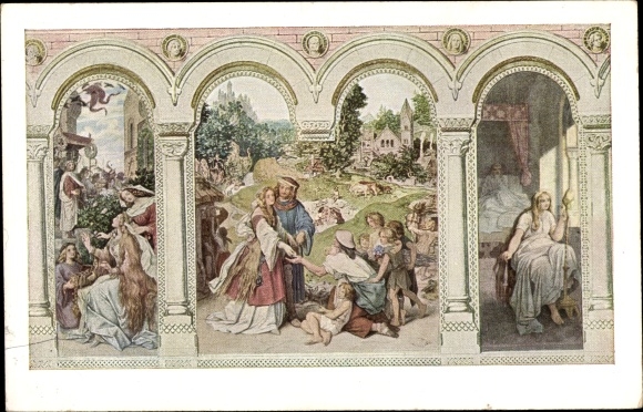 Artist PC Schwind, Moritz von, The fairy tale of the seven ravens, No. III, Brothers Grimm