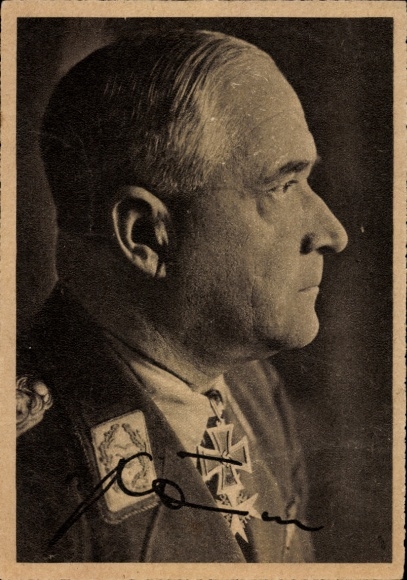 Ak General der Flieger Ritter von Greim, Ritterkreuzträger, Unterschrift