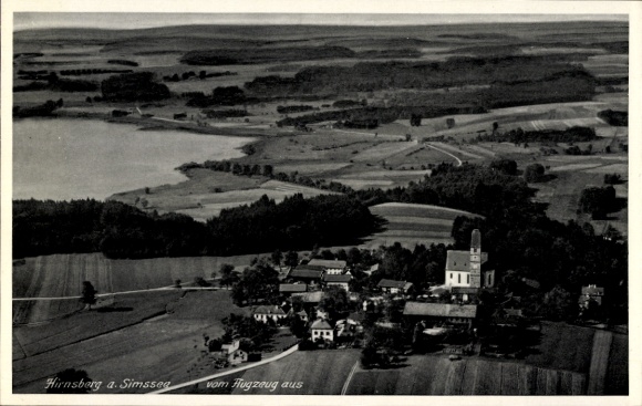 Ak Hirnsberg Bad Endorf in Chiemgau Opper-Beieren, luchtfoto
