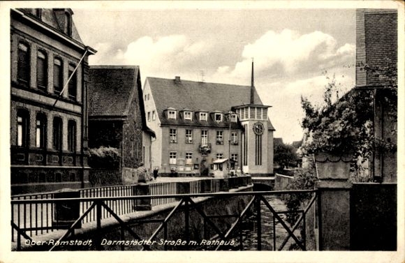 PC Ober Ramstadt in the Odenwald Hesse, Darmstädter Straße, town hall