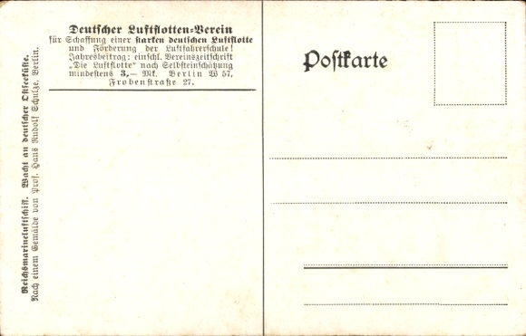 Artist Postcard Schulze, Hans Rudolf, Reichsmarine airship, watch on the German Baltic coast