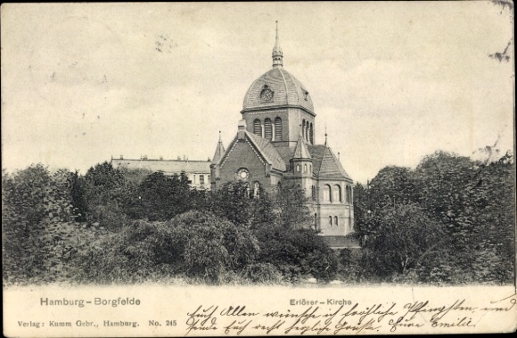 Ak Hamburg Mitte Borgfelde, Kerk van de Verlosser