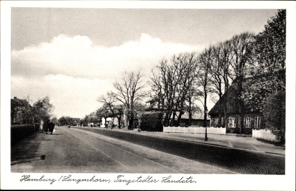 Postcard Hamburg Nord Langenhorn, view of Tangstedter Landstrasse