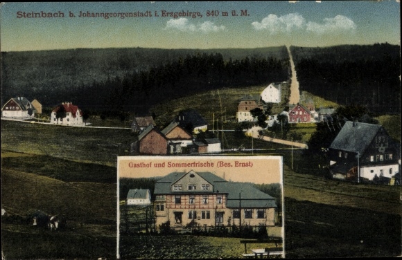 PC Steinbach Johanngeorgenstadt in the Ore Mountains, general view, inn