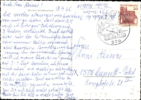 KP Brilon w Sauerland, widok na miasto, wieża