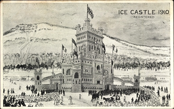 Artist PC Québec Canada, View of the Ice Castle 1910