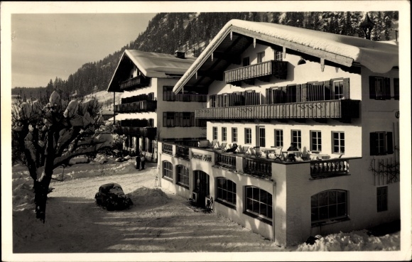 Postcard Reit im Winkl Upper Bavaria, Gasthof zur Post