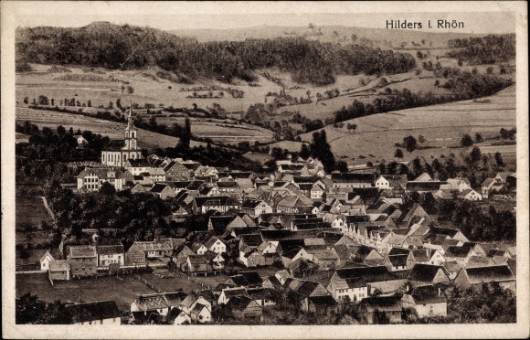 Ansichtkaart Hilders in de Rhön, overzicht