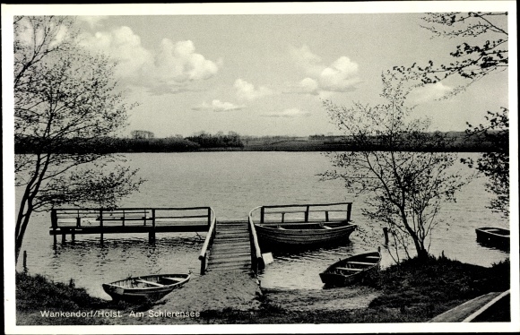 Ak Wankendorf in Holstein, Am Schierensee, Steg