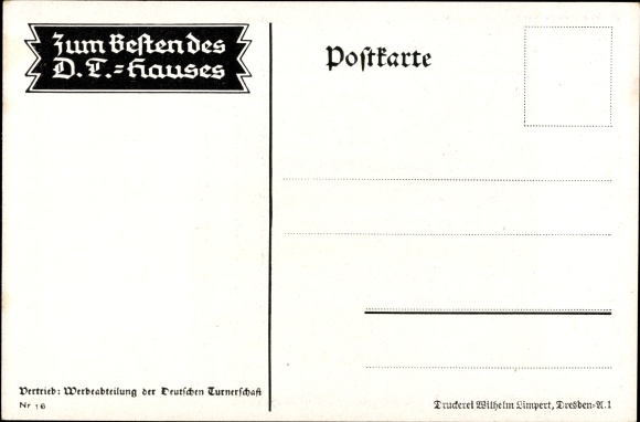 Artist PC Amtsberg, Otto, DT, Deutsche Turnerschaft, Eichen groeien vrij en onwrikbaar