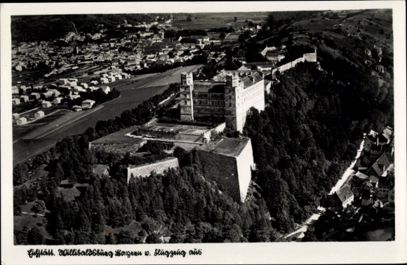 Postcard Eichstätt in Upper Bavaria, Willibaldsburg, aerial photograph