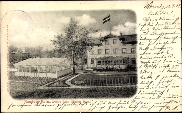 Postcard Hamburg Mitte Horn, White House, Rough House
