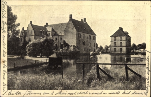 Ak Halle in Nordrhein Westfalen, Gasthof Tatenhausen, Inh. Cl. Hoppe, Teilansicht der Ortschaft