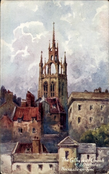 Artist PC Newcastle upon Tyne England, Cathedral Church of St. Nicholas