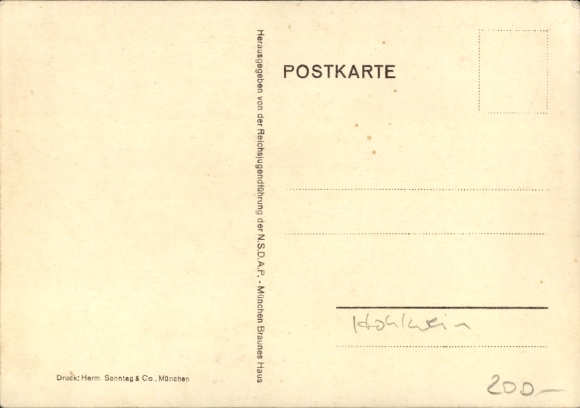Artysta KP Hohlwein, I Dzień Młodzieży NS Rzeszy w Poczdamie 1932