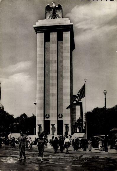 Ak Paris, Weltausstellung 1937, Deutscher Pavillon