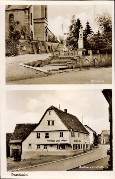Ak Markt Berolzheim in Mittelfranken, Gasthaus zum Ochsen