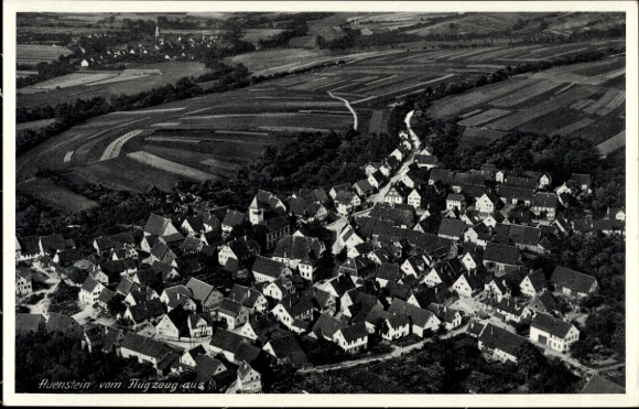 Ak Auenstein Ilsfeld Baden Württemberg, Fliegeraufnahme