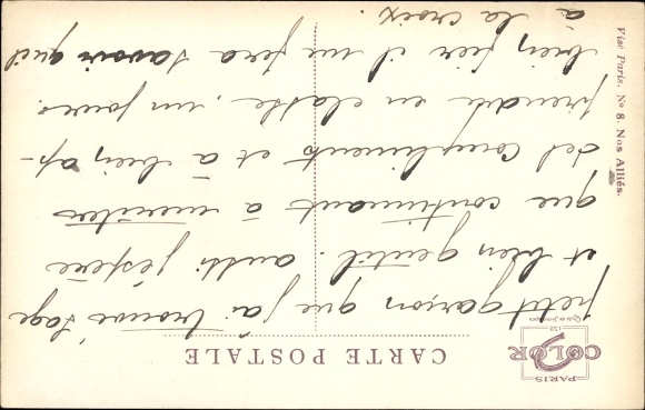 Kunstenaar Ak Dupuis, Em., Nos Alliés, No 8, Garibaldia, Ital. soldaat