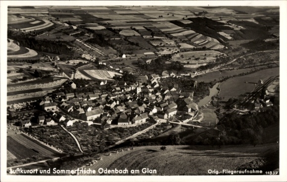 Ak Odenbach am Glan Pfalz, Luftbild