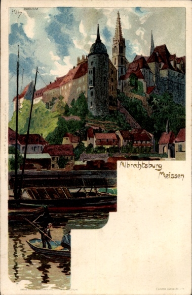 Artysta lito Kley, Heinrich, Miśnia w Saksonii, Albrechtsburg