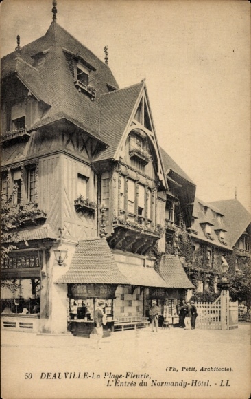 Ak Deauville La Plage Fleurie Calvados, L'Entree du Normandy-Hotel