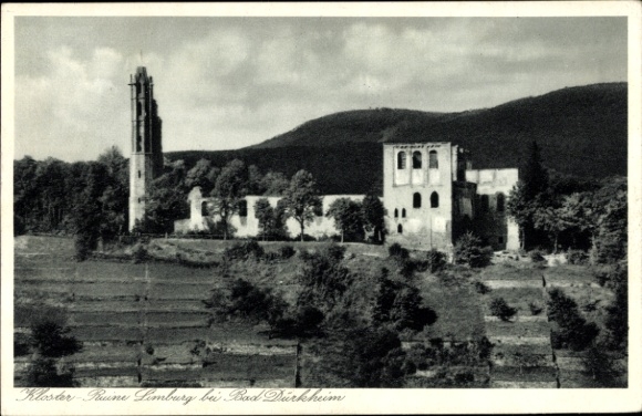 Postcard Frauenalb Schielberg Marxzell in the Black Forest, monastery ruins of Frauenalb, ruins of the Limburg, Ba...